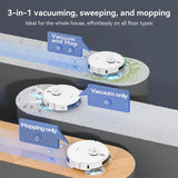 Tesvor S8 Max Robotstofzuiger, 3-in-1 Stofzuigen/Veeg/Dweilen, 8000 Pa