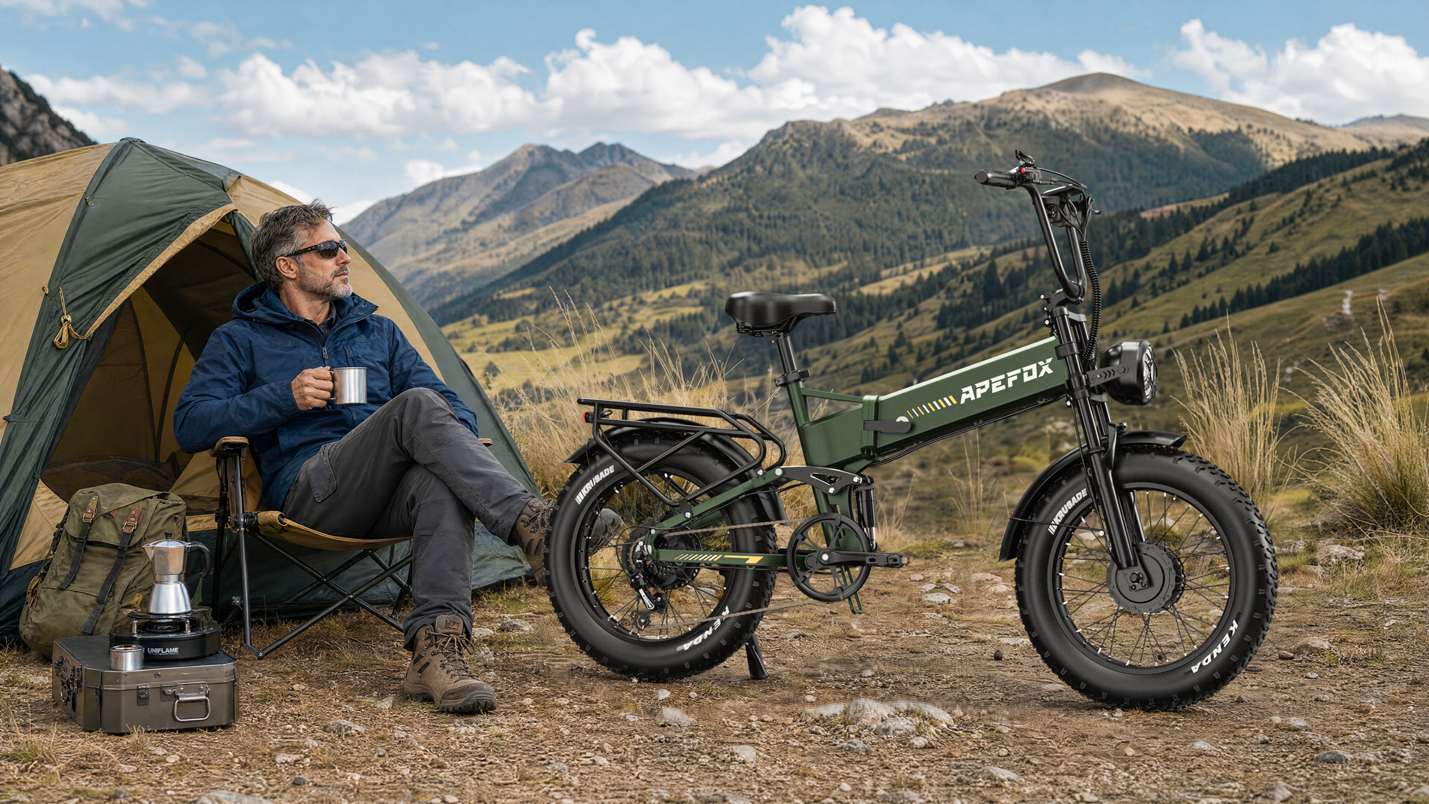 Apefox RH20 elektrische fiets 500W*2