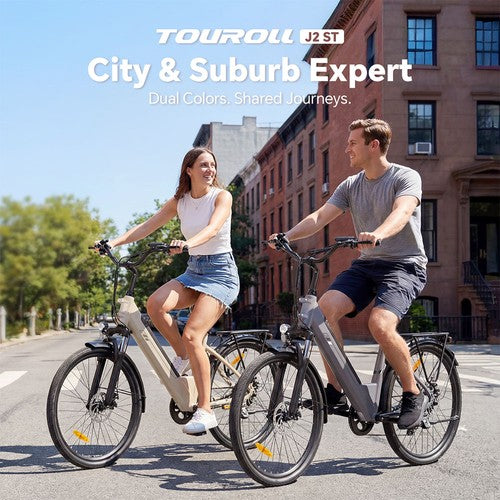 Touroll J2 ST elektrische fiets, 250W motor, 36V 15.6Ah