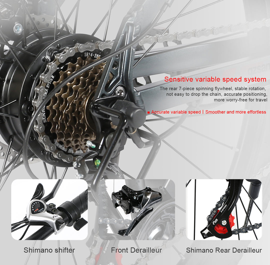 Samebike SY26-II elektrische mountainbike 500W 