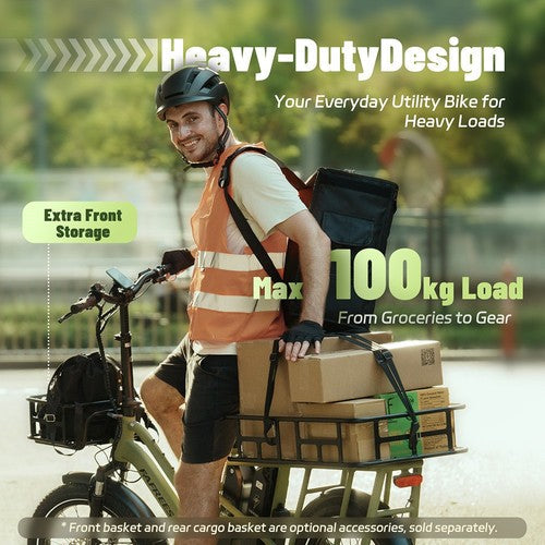 Fafrees FF20 CUV elektrische bakfiets, 250W motor, 48V 24Ah