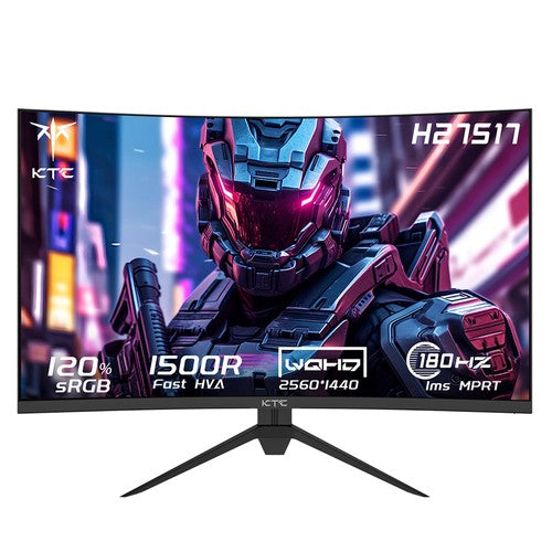 KTC H27S17 27-inch 1500R gebogen gamingmonitor QHD 2560x1440 16:9 ELED 180Hz
