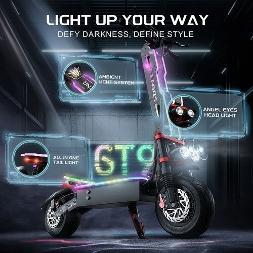 FENGQS GT9 elektrische scooter, 3500W*2 motor, 60V 38Ah