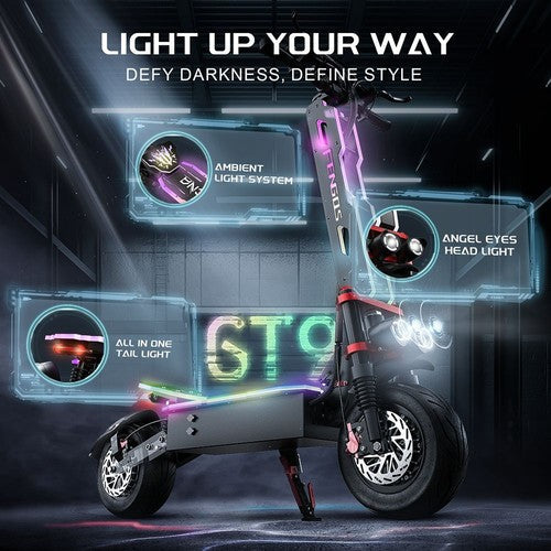 FENGQS GT9 elektrische scooter, 3500W*2 motor, 60V 38Ah