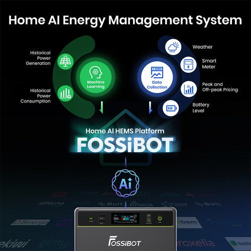 FOSSiBOT FBP1200 draagbaar stroomstation + uitbreidingsaccu
