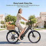 Touroll J2 ST Pro elektrische fiets, 450W piekvermogen motor, 45Nm koppel, 36V 15.6Ah