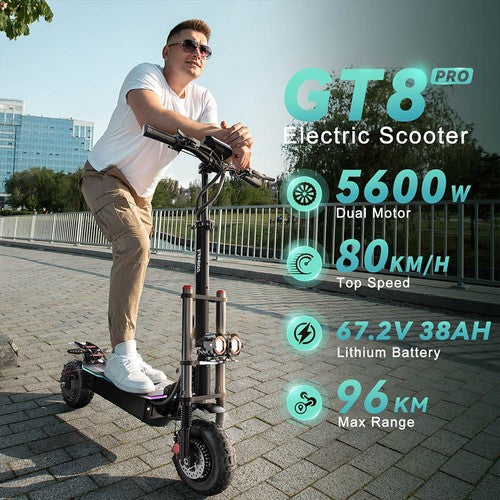 FENGQS GT8 PRO elektrische scooter, 2800W*2 motor, 67,2V 38Ah