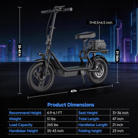 AOVOPRO ESBSXL PRO elektrische scooter 22Ah