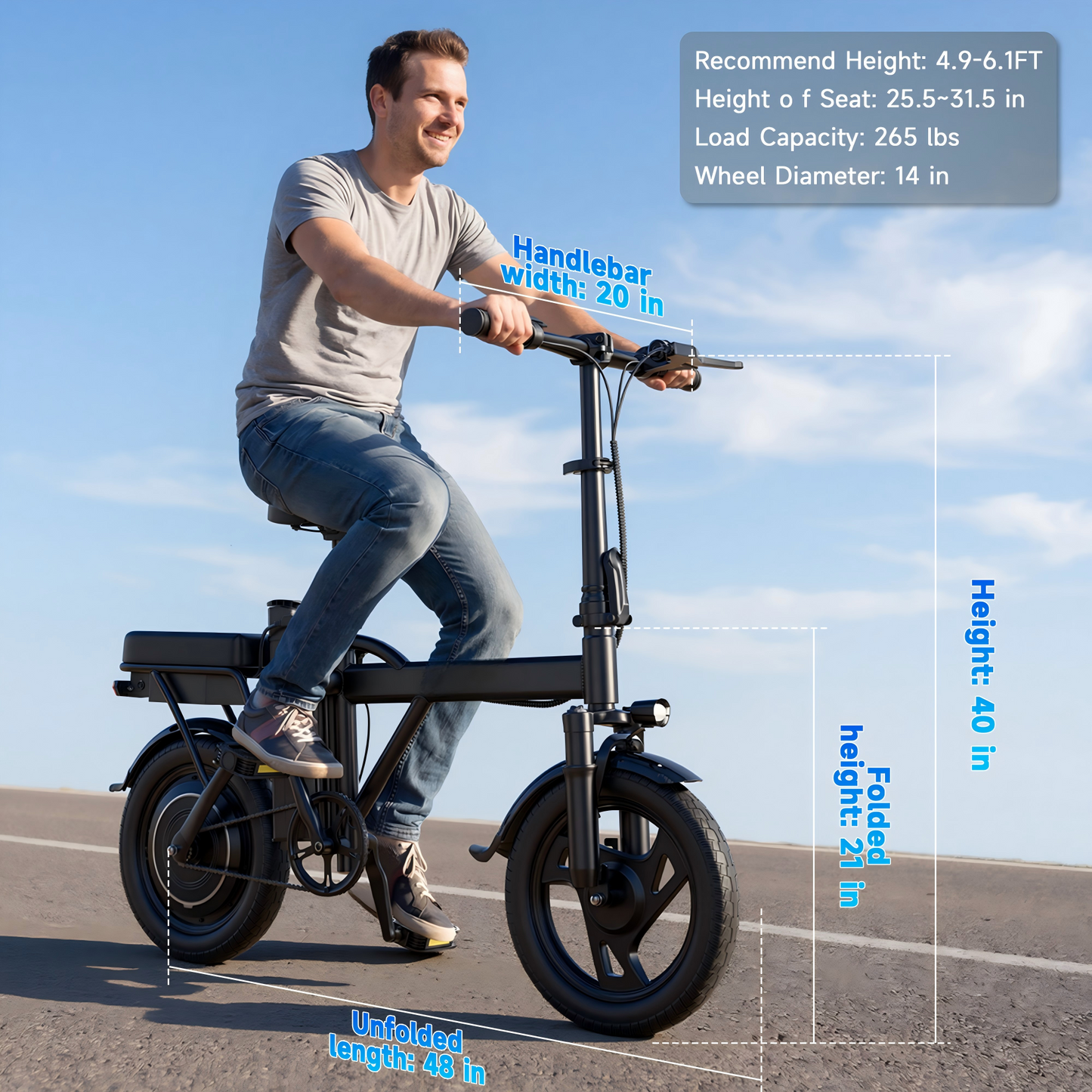 AOVOPRO X14 Elektrische Fiets 500W
