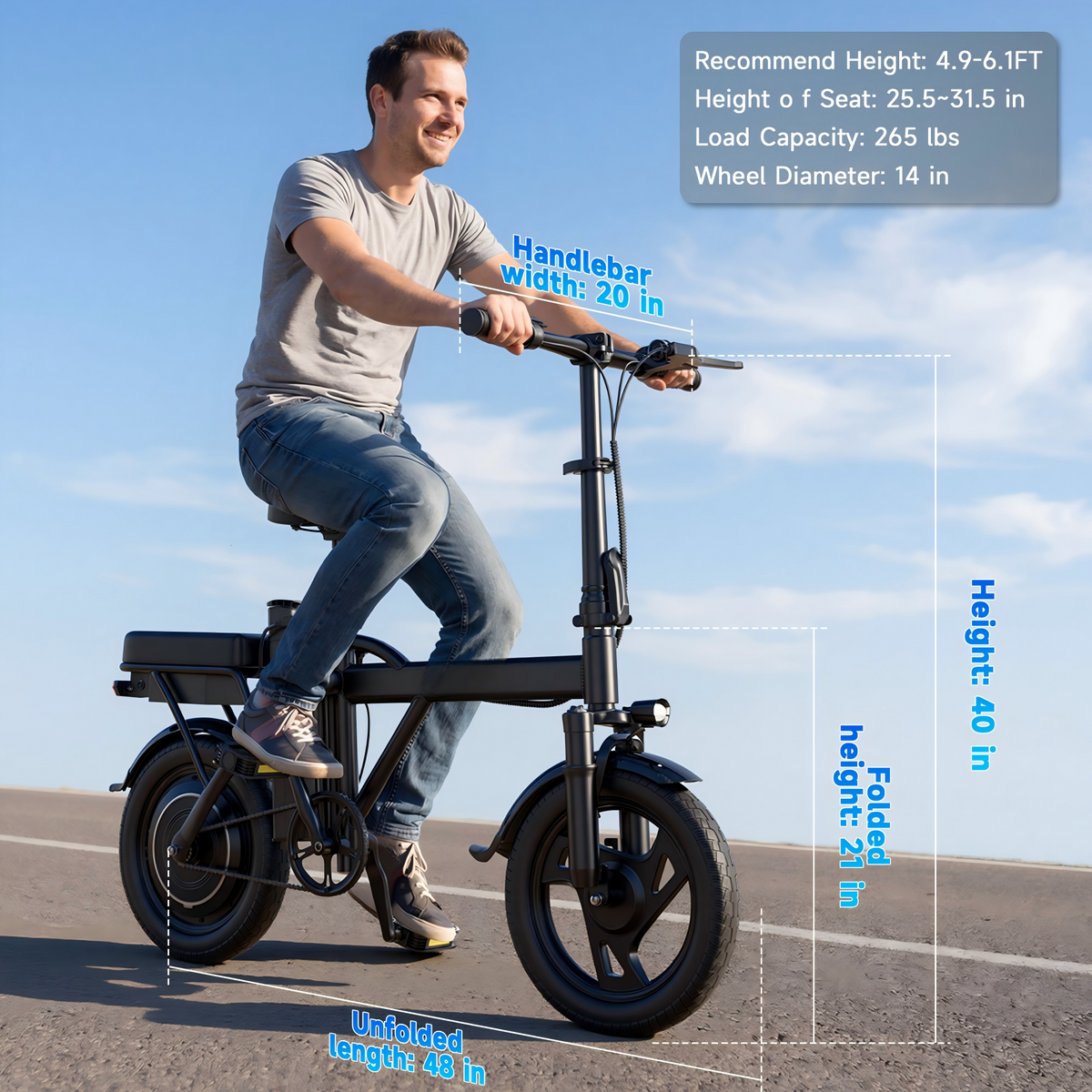 AOVOPRO X14 Elektrische Fiets 500W