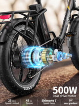 Onesport OT16 Max opvouwbare elektrische fiets