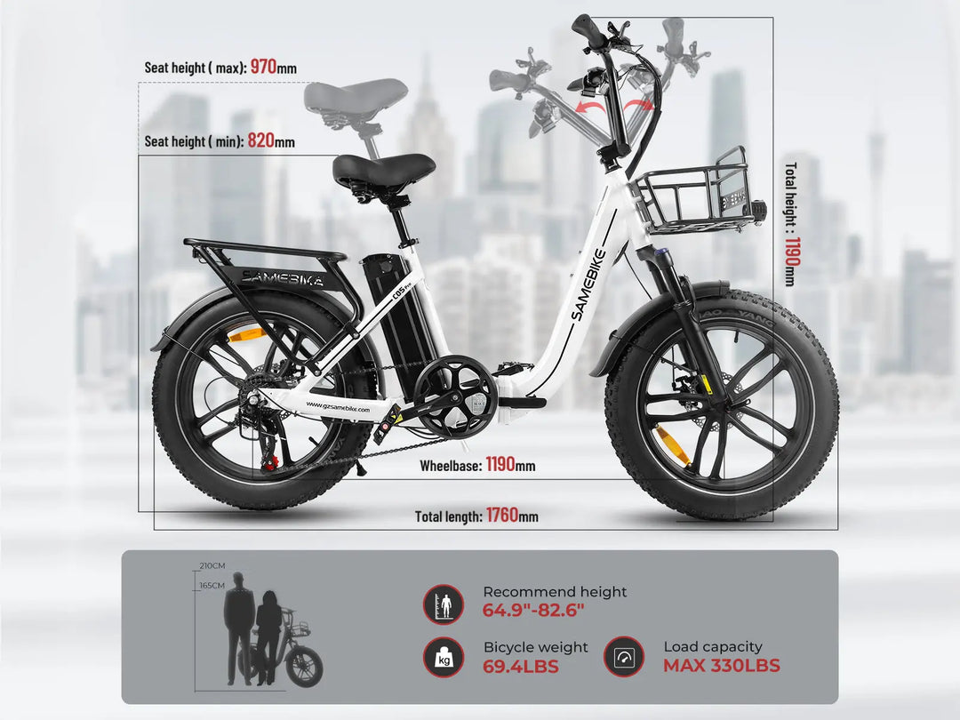 Samebike C05 Pro elektrische fiets