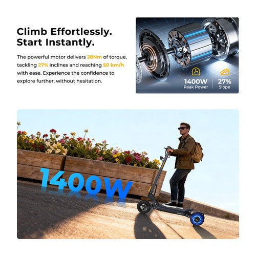 Ausom Gosoul 2 Pro elektrische scooter 1000W motor 48V 18Ah