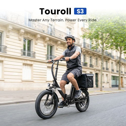Touroll S3 elektrische step-through fiets, 250W motor, 36V 13Ah