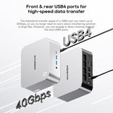 AOOSTAR MACO Mini PC, AMD Ryzen 7 Pro 6850H 8 cores max. 4,7 GHz, 24 GB LPDDR5 RAM 1 TB SSD