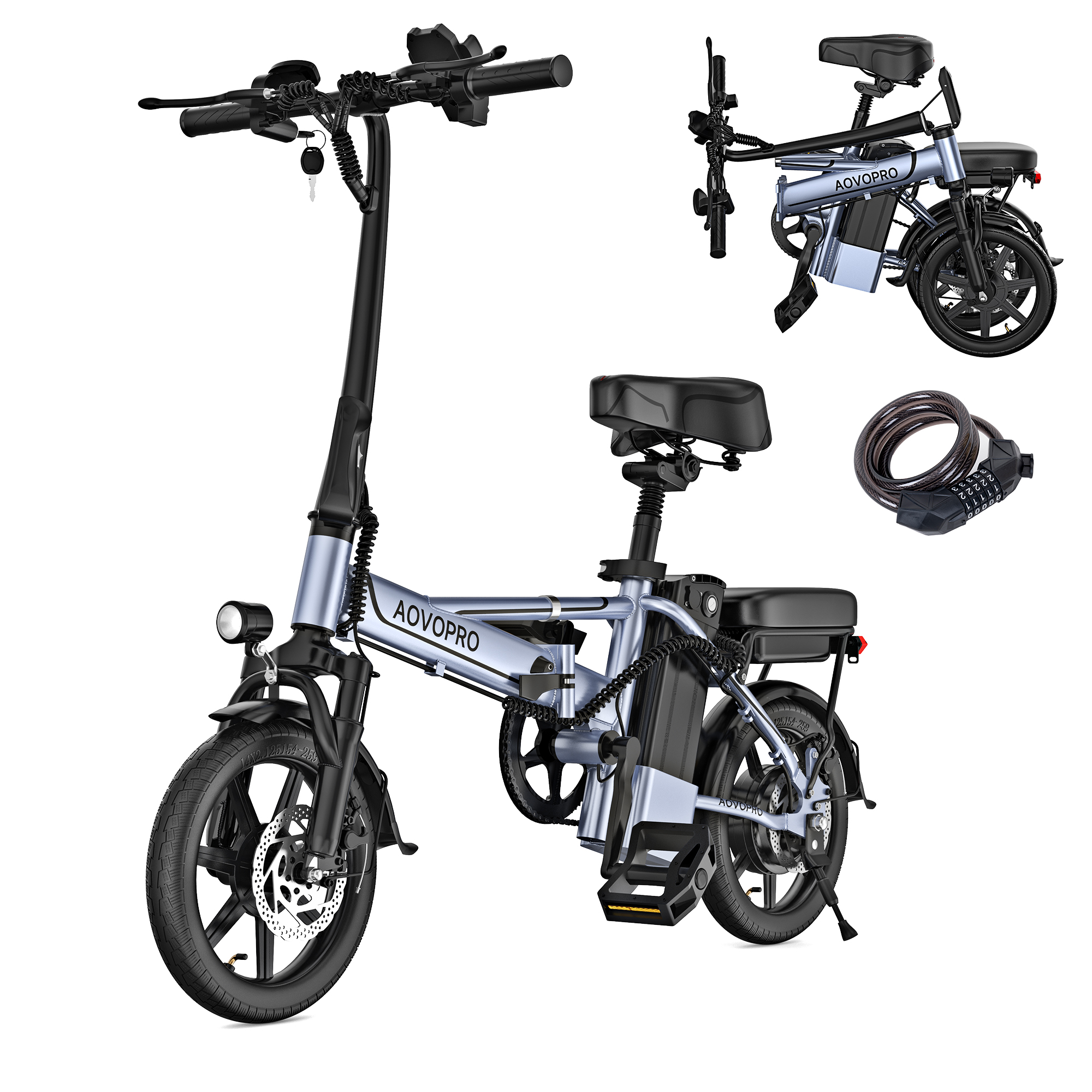 AOVOPRO EB60 elektrische fiets 15Ah 500W