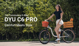 DYU C6 Pro elektrische fiets, 250W motor, 36V 15.6Ah