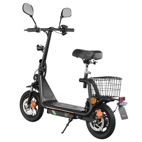 TWOFISH M5 PRO-E elektrische scooter met zitje en achtermand, 500W