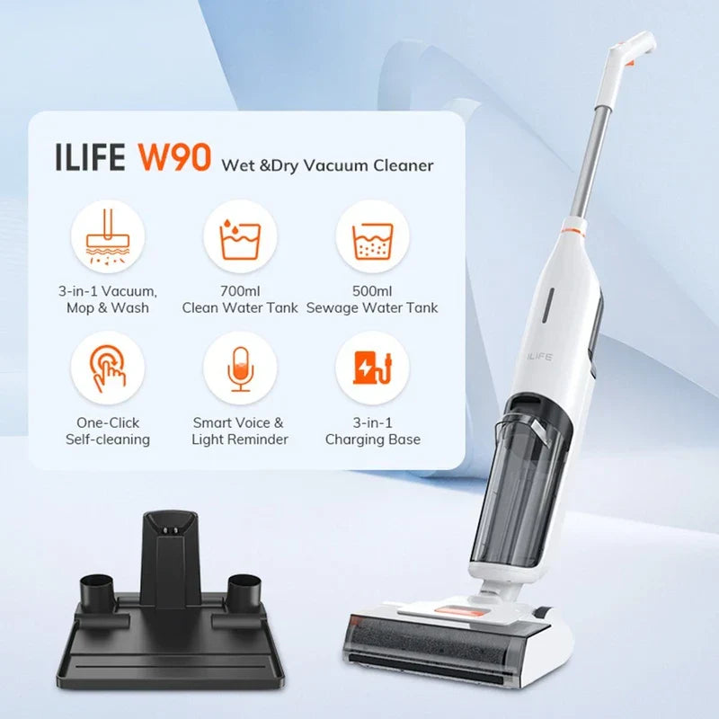 ILIFE W90 snoerloze nat- en droogstofzuiger