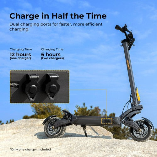 Ausom F1 Max elektrische scooter, 2x 1400W motor, 60V 20,8Ah