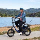 APEFOX RH30 Opvouwbare Elektrische Driewieler Fiets met Achtermand