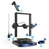 BIQU Hurakan 3D-printer, Klipper-firmware, automatische nivellering, ingebouwde microprobe