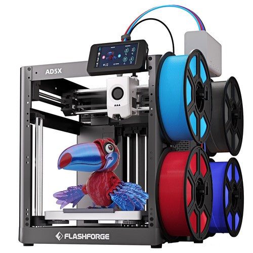 Flashforge AD5X 3D-printer, slim printen in 4 kleuren