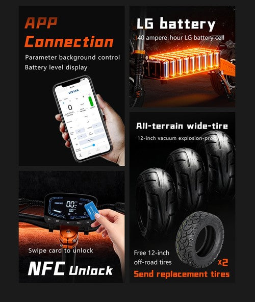 BOYUEDA M2 elektrische step, 10000W dubbele motor, 95km/u