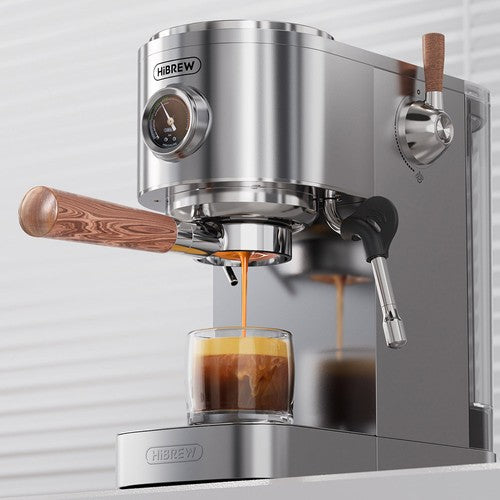HiBREW H13 halfautomatische koffiemachine met dubbele boiler