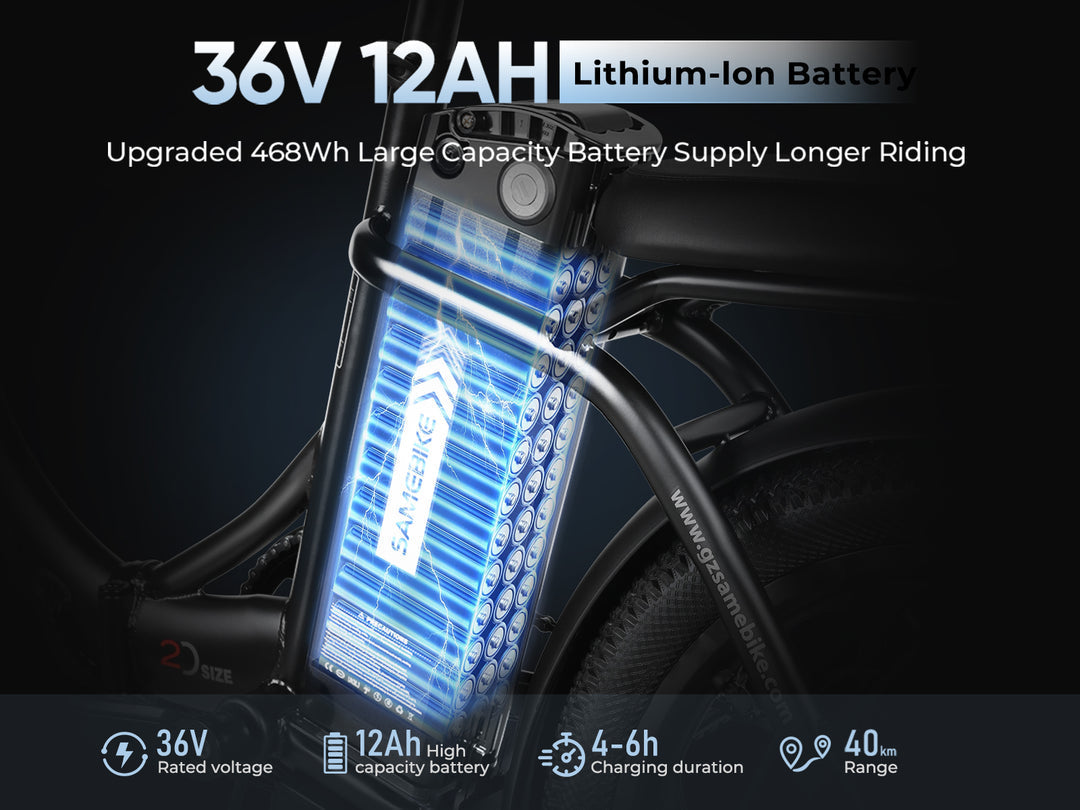 SAMEBIKE CY20 elektrische fiets 350W 13Ah