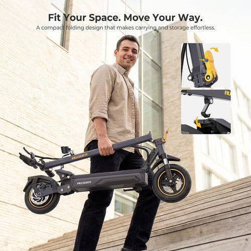 Ausom K20 Pro Elektrische Scooter, 1000W Motor, 48V 18Ah