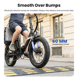 Touroll S3 elektrische step-through fiets, 250W motor, 36V 13Ah