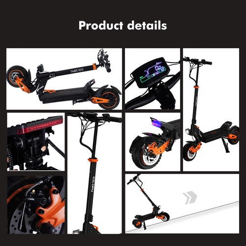 GELEIPU Z1 Pro Elektrische Scooter 1200W*2, 52V 20Ah