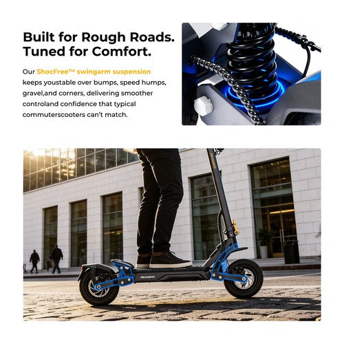 Ausom Gosoul 2 Pro elektrische scooter 1000W motor 48V 18Ah
