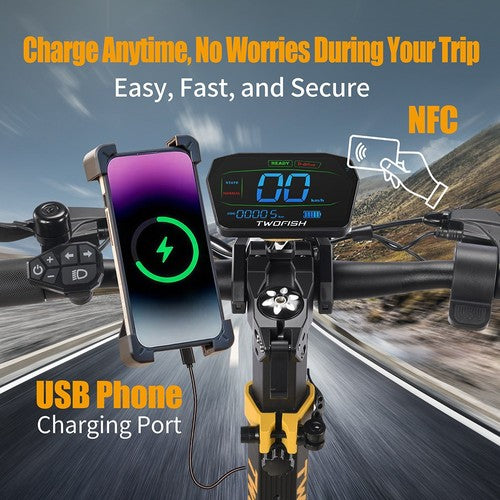 TWOFISH TW4 PRO elektrische scooter, 1000W*2 Motor, 60V 23Ah
