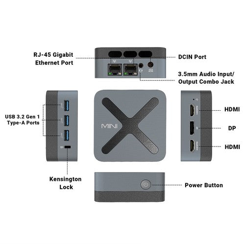 MINIX NEO Z97 Mini-pc, Intel N97 4 cores max. 3,6 GHz, 12 GB LPDDR5X RAM, 512 GB SSD