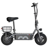 iScooter F2 elektrische scooter 500W met zadel en achtermand