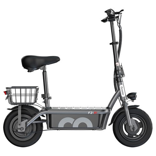 iScooter F2 elektrische scooter 500W met zadel en achtermand
