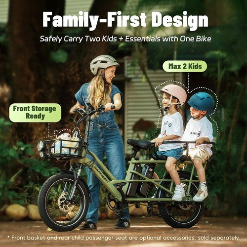 Fafrees FF20 CUV elektrische bakfiets, 250W motor, 48V 24Ah