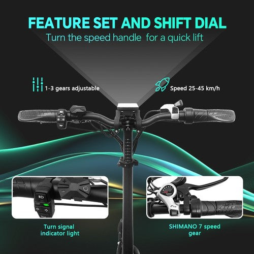 DRVETION AT20 Pro Elektrische Fiets, 750W BAFANG Motor, 48V 15Ah Samsung