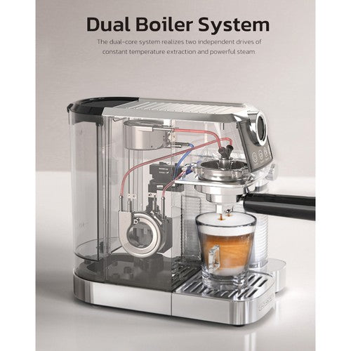 HiBREW H13A 3-in-1 halfautomatische koffiemachine met 6 koffiestanden