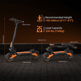 Kugoo LX10+ elektrische scooter, 2x 1400W motor, 60V 20,8Ah