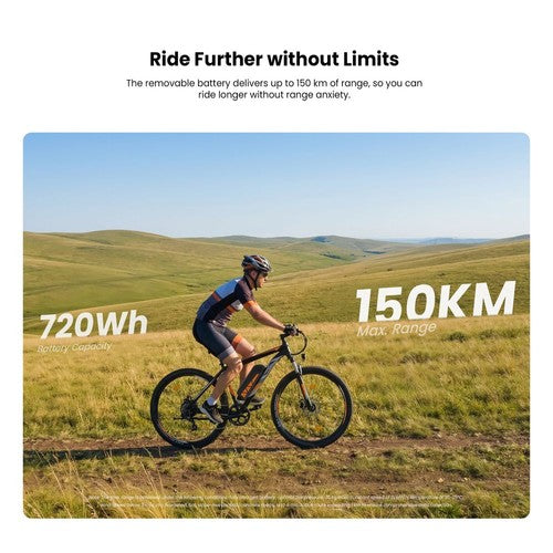 Touroll U2 Pro elektrische fiets, 750W piekmotor, 48V 15Ah