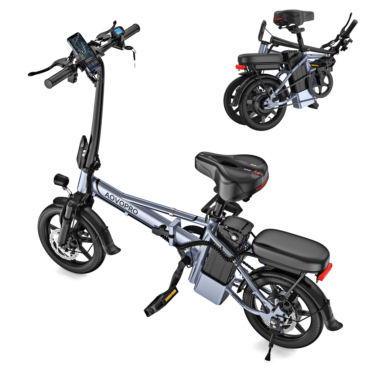 AOVOPRO EB60 elektrische fiets 15Ah 500W