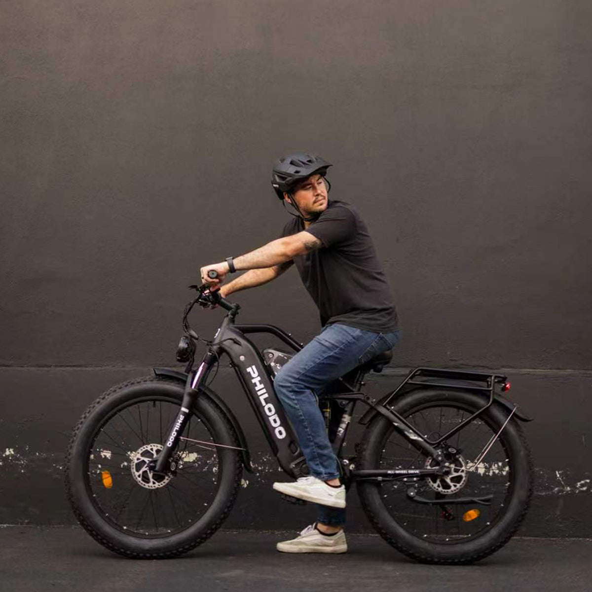 PHILODO Jumbo Dual Motor Dubbele Accu Volledig Geveerde Elektrische Fiets