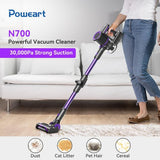 POWEART N700 Draadloze Stofzuiger 30 kPa
