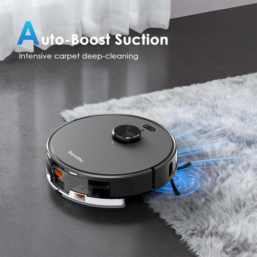 Teendow D65S MAX Robotstofzuiger met 70-dagen automatische leegfunctie en 6000 Pa zuigkracht.