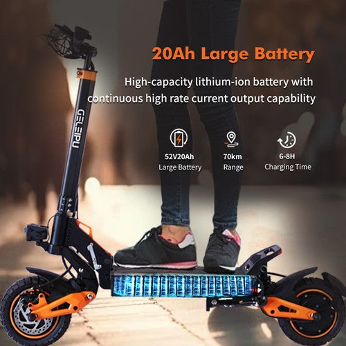 GELEIPU Z1 Pro Elektrische Scooter 1200W*2, 52V 20Ah