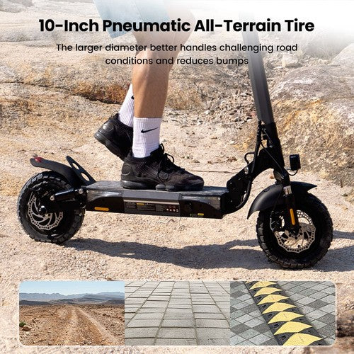 iScooter W9 elektrische scooter, 1000W motor, 48V 14Ah