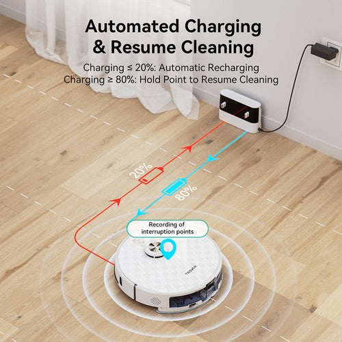 Tesvor S8 Pro 2-in-1 robotstofzuiger met dweilfunctie 6000Pa